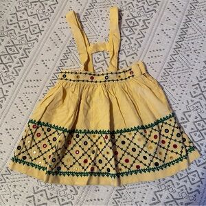 Vintage Handmade Girls Embroidered Jumper VGUC Sz 2/3